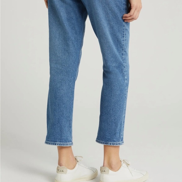 PAIGE Brigette High-Rise Slim Boyfriend with raw hem. - Picture 4 of 4